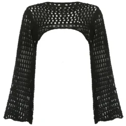 Sweaters|Y2K Tops*Boogzel Clothing Crochet Bolero Shrug Top