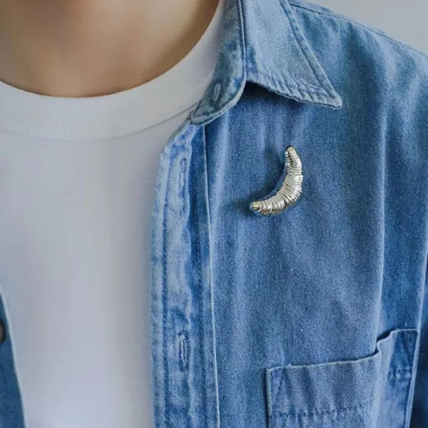 Other*Boogzel Clothing Croissant Brooch