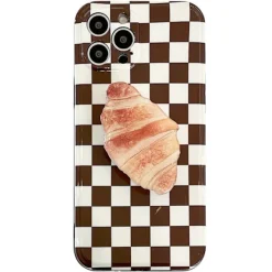 Iphone Cases*Boogzel Clothing Croissant Checker iPhone Case Brown