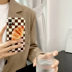 Iphone Cases*Boogzel Clothing Croissant Checker iPhone Case Brown