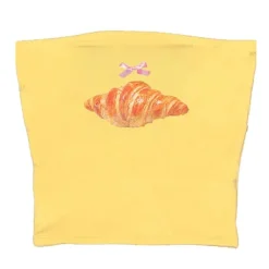 Y2K Tops|Crop Tops*Boogzel Clothing Croissant Print Tube Top
