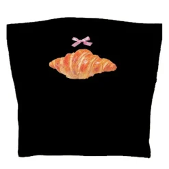 Y2K Tops|Crop Tops*Boogzel Clothing Croissant Print Tube Top
