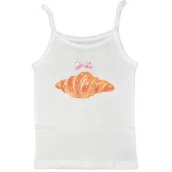 Y2K Tops*Boogzel Clothing Croissant Print Y2K Tank Top