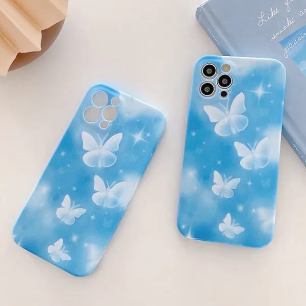Iphone Cases*Boogzel Clothing Crystal Butterflies iPhone Case Blue