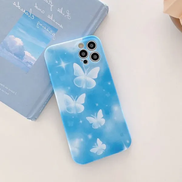 Iphone Cases*Boogzel Clothing Crystal Butterflies iPhone Case Blue