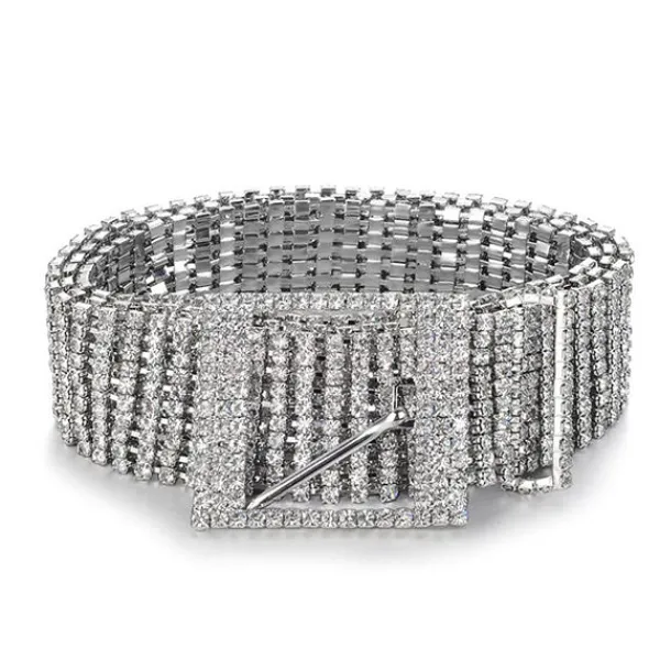 Other|Belts & Chains*Boogzel Clothing Crystal Chain Belt Silver