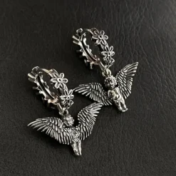 Earrings*Boogzel Clothing Cupid Aesthetic Earrings Silver