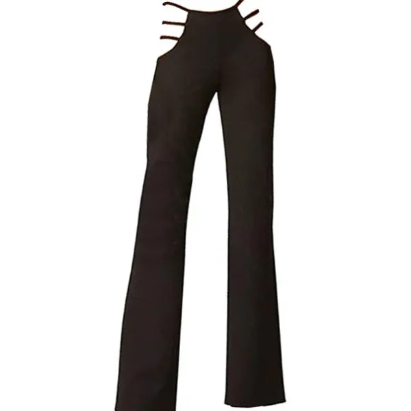 Pants & Trousers*Boogzel Clothing Cut Out Flare Trousers Black