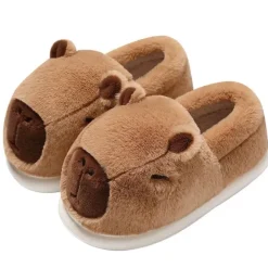 Mad*Boogzel Clothing Cute Capybara Slippers Brown