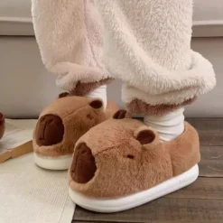Mad*Boogzel Clothing Cute Capybara Slippers Brown