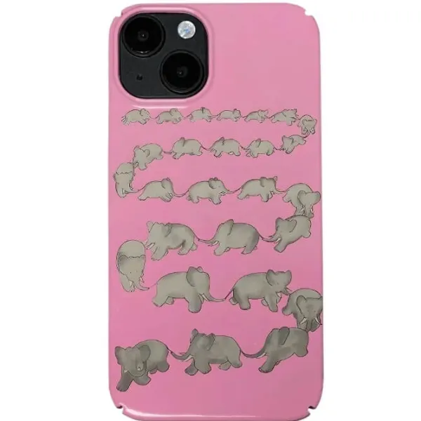 Iphone Cases*Boogzel Clothing Cute Elephants iPhone Case Pink