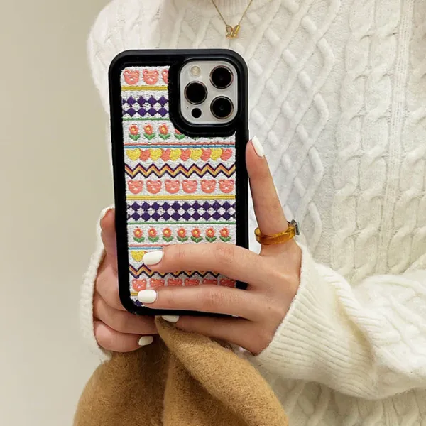 Iphone Cases*Boogzel Clothing Cute Embroidery iPhone Case