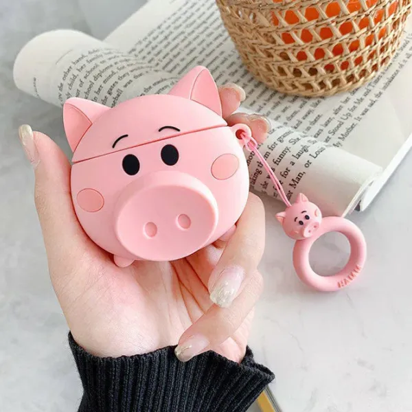 Iphone Cases*Boogzel Clothing Cute Pig Airpods Case Pink