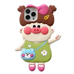 Iphone Cases*Boogzel Clothing Cute Pig Girl IPhone Case