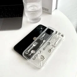 Iphone Cases*Boogzel Clothing Cutlery Set iPhone Case Transparent