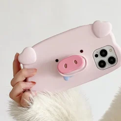 Iphone Cases*Boogzel Clothing 3D Pig iPhone Case Pink
