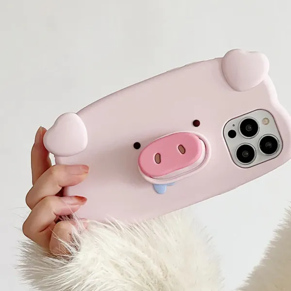 Iphone Cases*Boogzel Clothing 3D Pig iPhone Case Pink