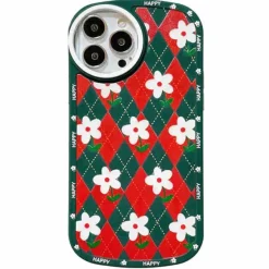 Iphone Cases*Boogzel Clothing Daisy Argyle iPhone Case Green/red