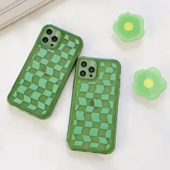 Iphone Cases*Boogzel Clothing Daisy Chessboard iPhone Case Green