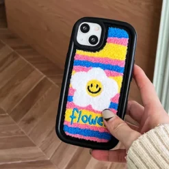 Iphone Cases*Boogzel Clothing Daisy Flower Fuzzy iPhone Case