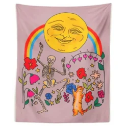 Posters / Tapestry*Boogzel Clothing Dancing Cats Wall Tapestry