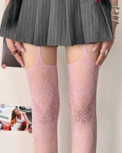 Other*Boogzel Clothing Dangerous Pretty Suspender Tights