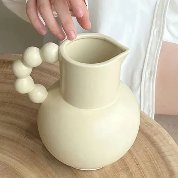 Flower Vases|Aesthetic Room Decor*Boogzel Clothing Danish Pastel Aesthetic Vase Beige
