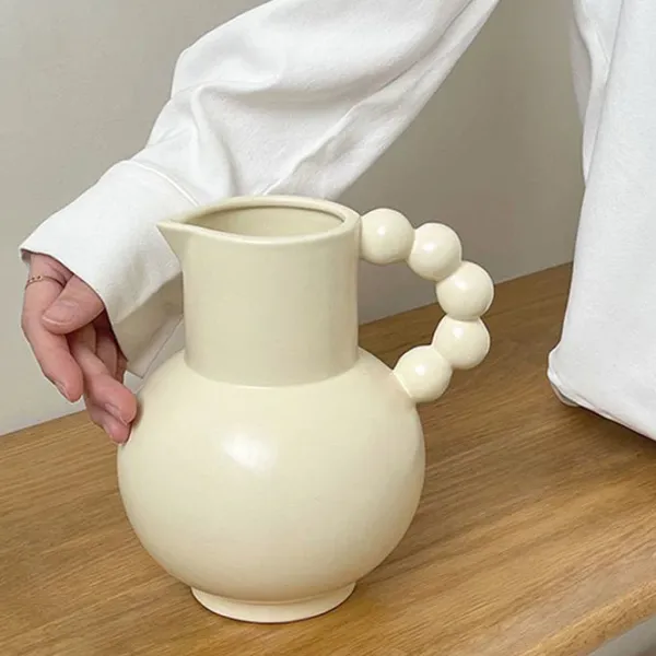 Flower Vases|Aesthetic Room Decor*Boogzel Clothing Danish Pastel Aesthetic Vase Beige