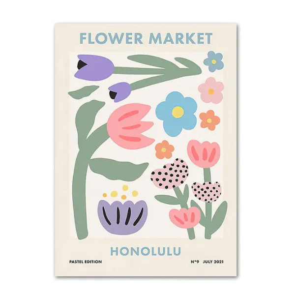Posters / Tapestry|Aesthetic Room Decor*Boogzel Clothing Danish Pastel Canvas Posters