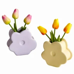 Flower Vases|Aesthetic Room Decor*Boogzel Clothing Danish Pastel Flower Shaped Vase