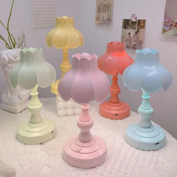 Lights & Lamps|Aesthetic Room Decor*Boogzel Clothing Danish Pastel Lotus Desk Lamp
