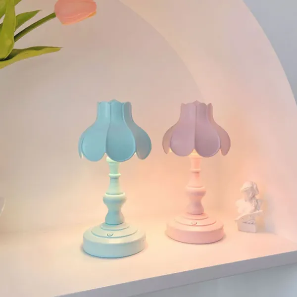 Lights & Lamps|Aesthetic Room Decor*Boogzel Clothing Danish Pastel Lotus Desk Lamp