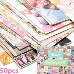Posters / Tapestry|Aesthetic Room Decor*Boogzel Clothing Danish Pastel Wall Collage Kit