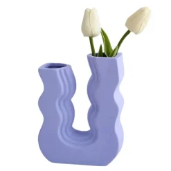 Flower Vases|Aesthetic Room Decor*Boogzel Clothing Danish Pastel Wave Flower Vase