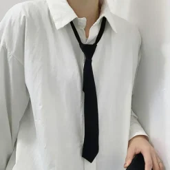 Other*Boogzel Clothing Dark Academia Tie Black