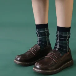 Socks*Boogzel Clothing Dark Academia Plaid Socks