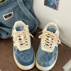 Classics|Aesthetic Sneakers*Boogzel Clothing Denim Heart Aesthetic Sneakers Blue
