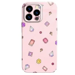 Iphone Cases*Boogzel Clothing Diamonds Print iPhone Case Pink