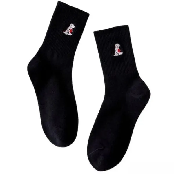 Socks*Boogzel Clothing Dino Embroidery Pastel Socks