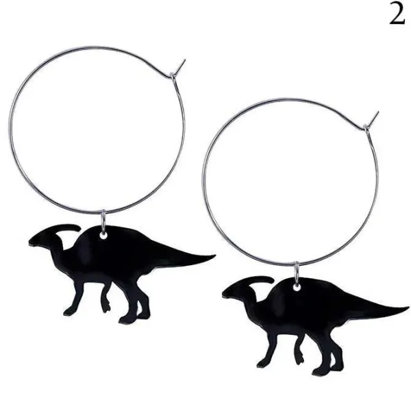Earrings*Boogzel Clothing Dino Hoop Earrings