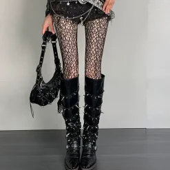 Other*Boogzel Clothing Diva Aesthetic Mesh Tights