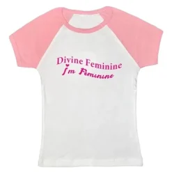 Y2K Tops|Aesthetic T-Shirts & Graphic Tees*Boogzel Clothing Divine Feminine Baby Tee