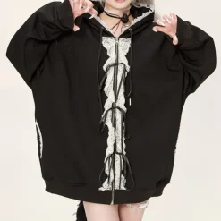 Hoodies*Boogzel Clothing Divine Feminine Coquette Ruffle Hoodie