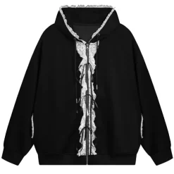 Hoodies*Boogzel Clothing Divine Feminine Coquette Ruffle Hoodie