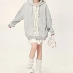 Hoodies*Boogzel Clothing Divine Feminine Coquette Ruffle Hoodie