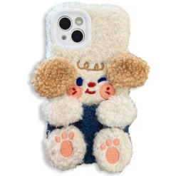 Iphone Cases*Boogzel Clothing Dog Fuzzy iPhone Case Beige