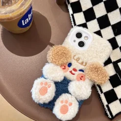 Iphone Cases*Boogzel Clothing Dog Fuzzy iPhone Case Beige