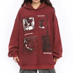 Hoodies*Boogzel Clothing Downtown Girl Aesthetic Oversized Hoodie