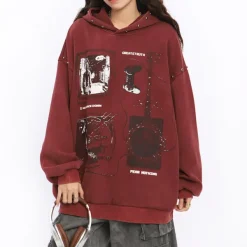 Hoodies*Boogzel Clothing Downtown Girl Aesthetic Oversized Hoodie