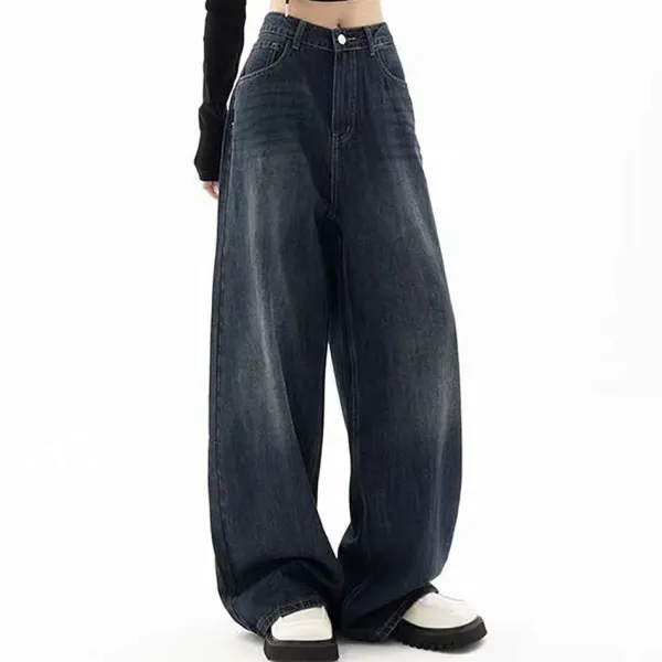 Jeans*Boogzel Clothing Downtown Girl Baggy Jeans Black